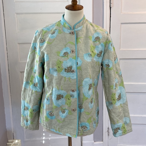 Noka Jackets & Blazers - Reversible Silk Blend Quilted Jacket, Size S